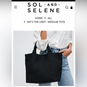 Sol and Selene Black Tote Bag